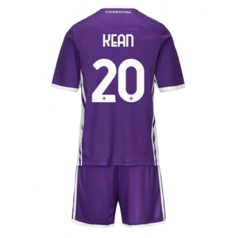Fiorentina Moise Kean #20 Echipament de Fotbal Replică 2025-26 Copii Acasa (+ Șorturi)